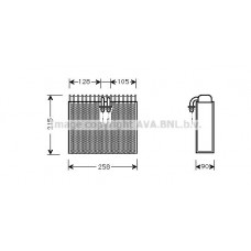 FTV071 AVA QUALITY COOLING Випарник кондиціонера