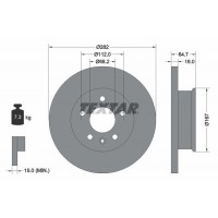 92058500 TEXTAR Гальмівний диск