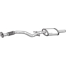 169-077 BOSAL Середній глушник вихлопних газів