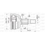 CVJ5235.10 OPEN PARTS Шарнирный комплект, Привідний вал