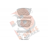 RB2136 R BRAKE Комплект гальмівних колодок дисковий гальм