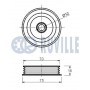 540691 RUVILLE Паразитный / ведущий ролик, поликлиновой ремень