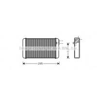OLA6116 AVA QUALITY COOLING Теплообмінник обігрів салону