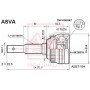 DW-006A47 ASVA Шарнирный комплект, Привідний вал