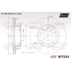 877213 MAXTECH Гальмівний диск