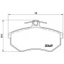 P 85 093 BREMBO Комплект гальмівних колодок дисковий гальм