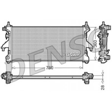 DRM21101 DENSO Радіатор охолодження двигуна