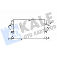 344500 KALE OTO RADYATÖR Интеркулер