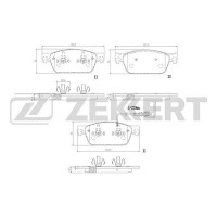 BS-2948 ZEKKERT КомплеК т гальмівних колодок, дискове гальмо