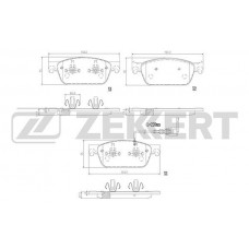 BS-2948 ZEKKERT КомплеК т гальмівних колодок, дискове гальмо