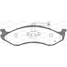 BPA0467.20 OPEN PARTS Комплект гальмівних колодок дисковий гальм