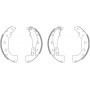 MSK162 MINTEX Комплект гальмівних колодок