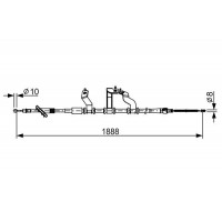 1 987 482 532 BOSCH Тросик, cтояночный тормоз