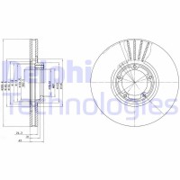 BG3366 DELPHI Гальмівний диск