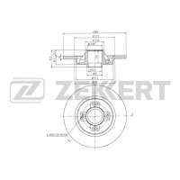 BS-5237BZ ZEKKERT Гальмівний диск