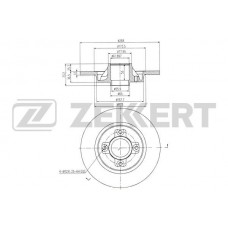 BS-5237 ZEKKERT Гальмівний диск