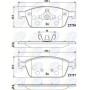 CBP02196 COMLINE Комплект гальмівних колодок дисковий гальм