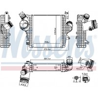 961304 NISSENS Интеркулер
