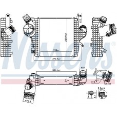 961304 NISSENS Интеркулер
