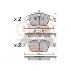 704-14072P IAP QUALITY PARTS КомплеК т гальмівних колодок, дискове гальмо