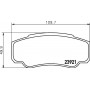 8DB 355 010-411 HELLA Комплект гальмівних колодок дисковий гальм