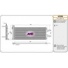 43299 AHE Конденсатор кондиціонера