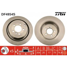 DF4954S TRW Гальмівний диск