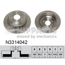 N3314042 NIPPARTS Гальмівний диск