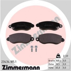23434.185.1 ZIMMERMANN Комплект гальмівних колодок дисковий гальм