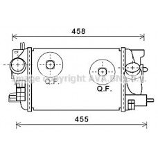 OLA4593 AVA QUALITY COOLING Интеркулер