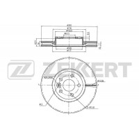 BS-5125B ZEKKERT Гальмівний диск