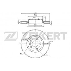 BS-5125 ZEKKERT Гальмівний диск