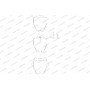 WBP23119A WAGNER Комплект гальмівних колодок дисковий гальм