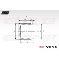 72957023 MAXTECH Поршень корпус скоби гальма