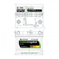 VBY1 MOTAQUIP Стартерна акумуляторна батарея
