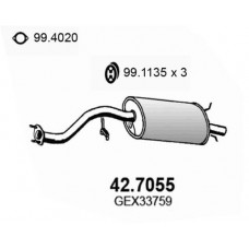 42.7055 ASSO Глушник вихлопних газів кінцевий