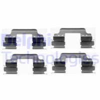 LX0405 DELPHI Комплектуючі колодки дискового гальма