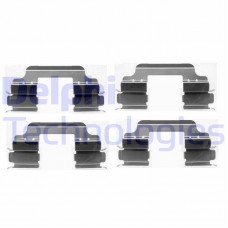 LX0405 DELPHI Комплектуючі колодки дискового гальма