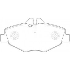 FP1237E FIT Комплект гальмівних колодок дисковий гальм