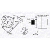 063321600010 MAGNETI MARELLI Генератор