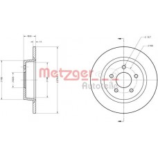 6110604 METZGER Гальмівний диск