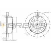CD7385V BREMSI Гальмівний диск