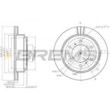 CD7385V BREMSI Гальмівний диск