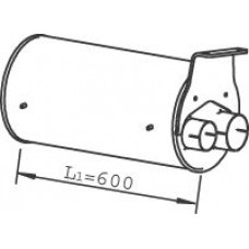 49397 DINEX Середній глушник вихлопних газів