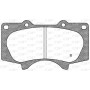 BPA0988.00 OPEN PARTS Комплект гальмівних колодок дисковий гальм