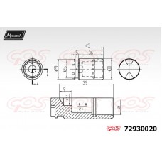 72930020 MAXTECH Поршень корпус скоби гальма