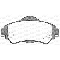 BPA1464.08 OPEN PARTS Комплект гальмівних колодок дисковий гальм