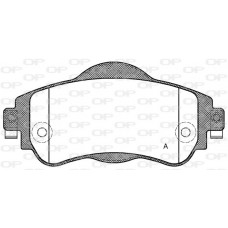 BPA1464.08 OPEN PARTS Комплект гальмівних колодок дисковий гальм