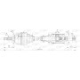 DRS6198.00 OPEN PARTS Привідний вал