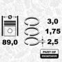 R1008700VR1 ET ENGINETEAM Комплект поршневих кілець